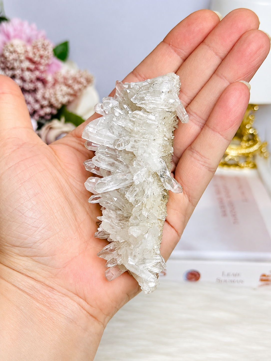 Natural Chrysanthemum Quartz Specimen 10cm