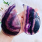 Purple Fluorite Wings on Gold Stand 20cm Tall (Inc Stand)