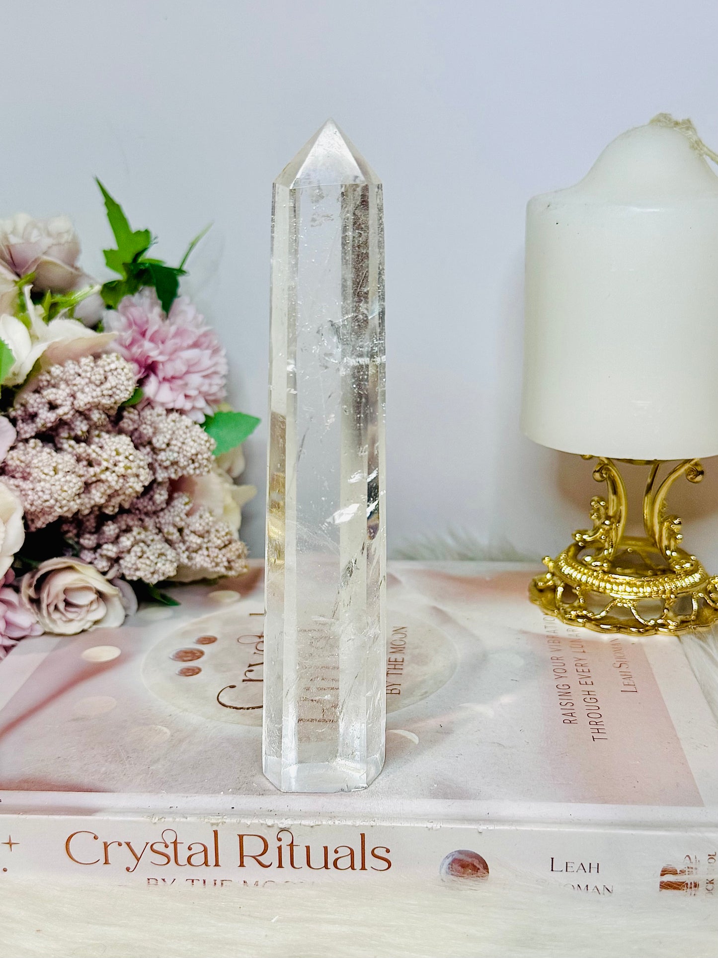 Clear Quartz High Grade Tower 16cm