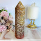 Gorgeous Large 17.5cm Leopardskin Jasper Tower