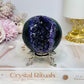 Large Druzy Amethyst Sphere on Stand 358g