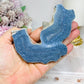 Blue Coral Fossil Specimen Slab on Stand 11.5cm