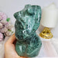 Large Green Jade Pregnant Woman Carving 15cm 1.21KG