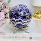 Large Chevron | Dream Amethyst Sphere on Stand 580g