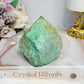 A Rare Stone ~ Chunky Natural Inca Turquoise Carved Freeform | Tower 8cm 334g