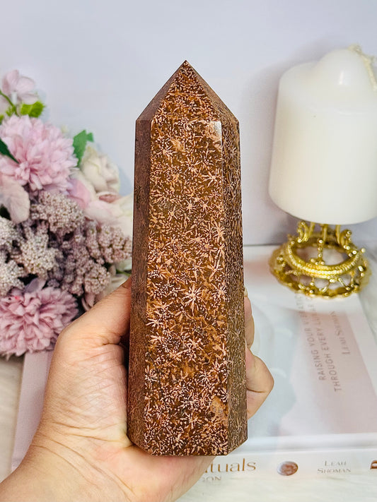 Gorgeous Natural Starburst Jasper Chunky Tower 17cm