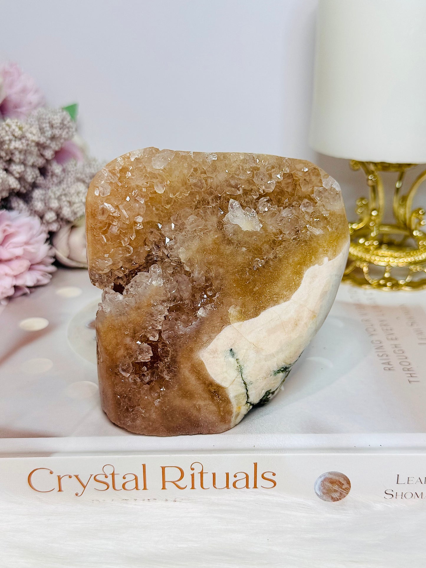 Natural Pink Amethyst Druzy Freeform 576g