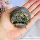 Gorgeous Natural Grape Agate Sphere 227gram On Stand