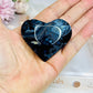 Black Agate Heart On Stand