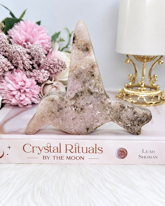 Pink Amethyst Chunky Bird 13cm