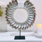 Incredible Large 42cm Mother Of Pearl Necklace On Stand Absolutely Spectacular