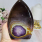 Large Druzy Agate Amethyst Carved Freeform 16cm