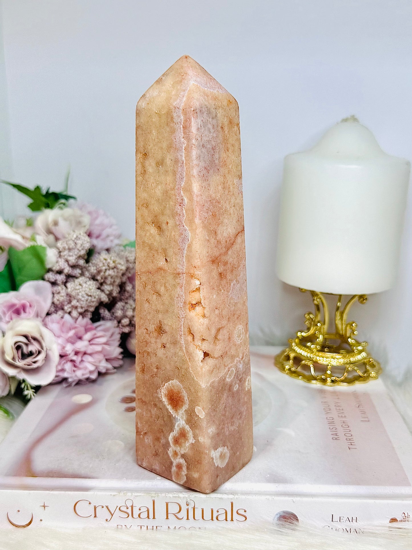 Pink Amethyst Druzy Chunky Large Tower 18.5cm