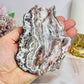Mexican Lace Agate Slab on Stand 11cm