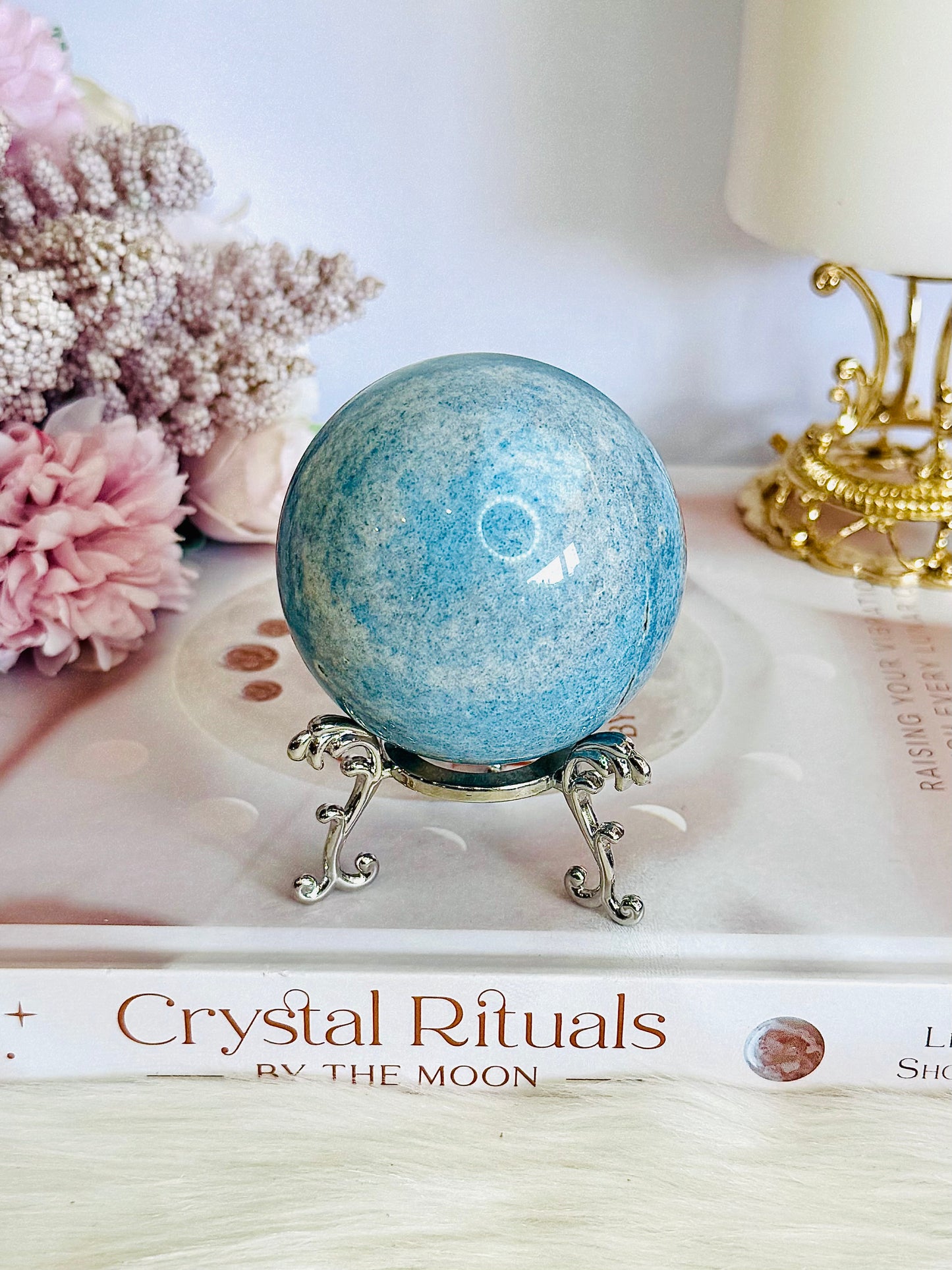 Super Stunning High Grade Natural Trolleite Sphere On Stand 265grams