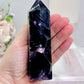 Rainbow Fluorite Tower 12cm 303grams