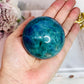 Absolutely Incredible High Grade Chrysocolla Sphere on Stand 329grams