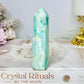 Blue Hemimorphite Druzy Tower 9cm