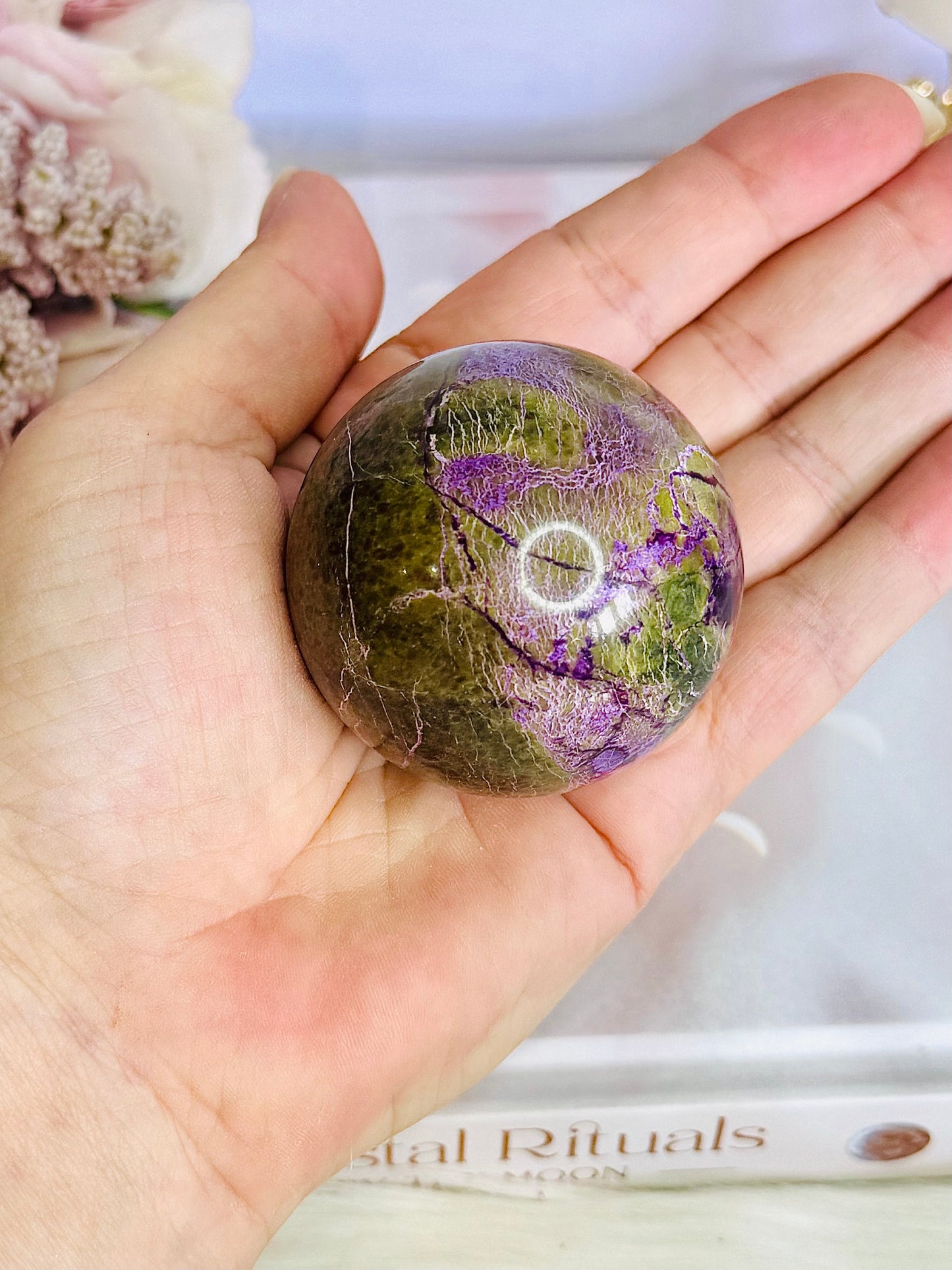 ⚜️ SALE ⚜️ Rare & Gorgeous Stitchtite | Atlantisite Sphere 5.5cm On Stand