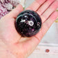 The Most Absolutely Divine Sparkling Purple Mica | Lepidolite Sphere 191grams On Stand