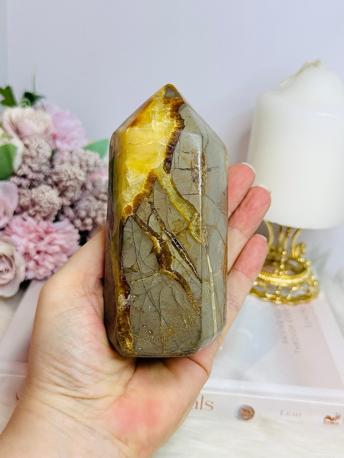 Chunky Septarian Tower 12cm 617g