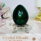 Large Bloodstone Egg on Stand 229g