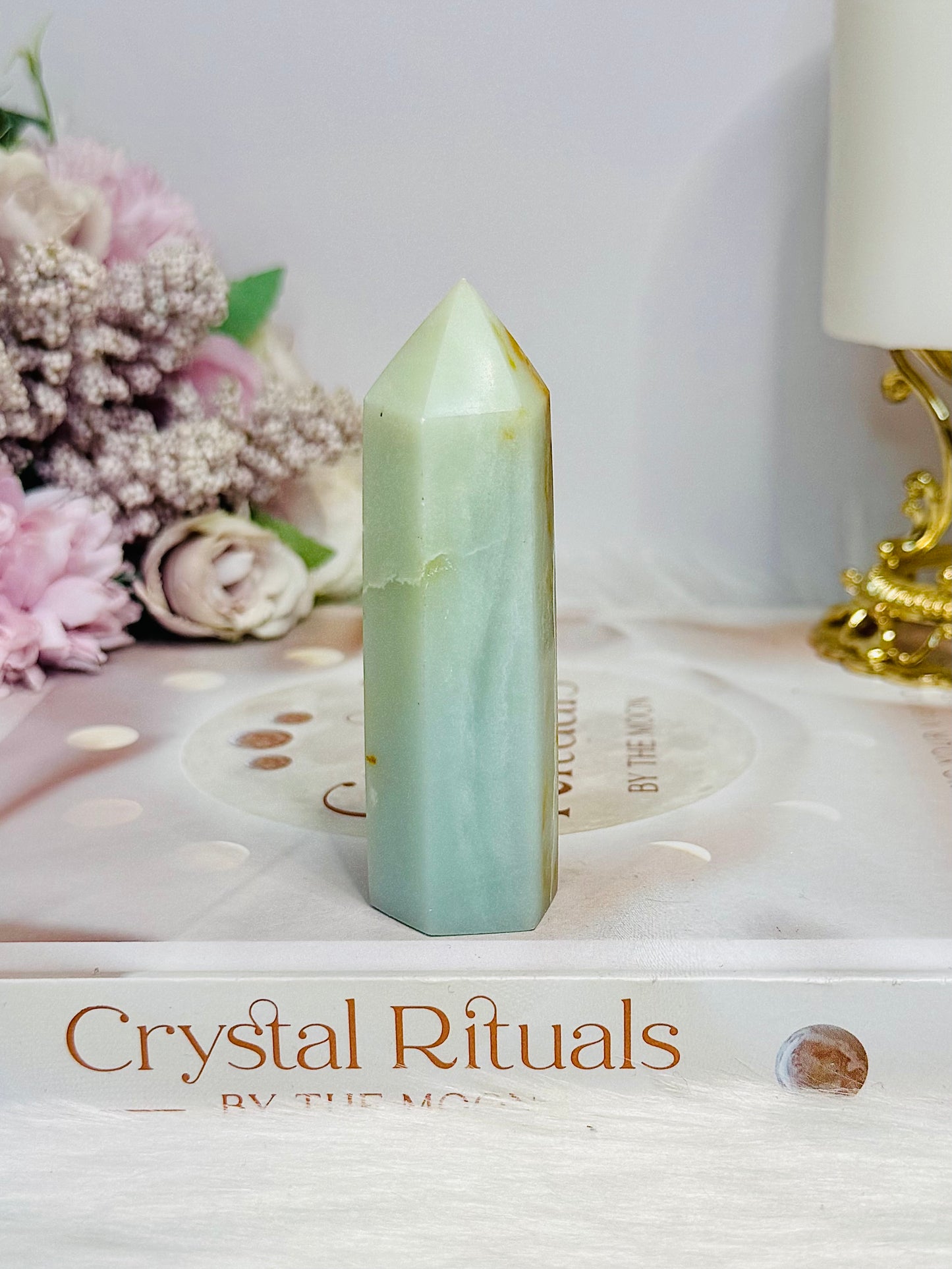 Sky Blue Quartz Tower 8.5cm