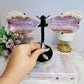 Crazy Lace Amethyst Dragonfly 14cm