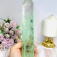 Large Watermelon Fluorite Tower 21.5cm