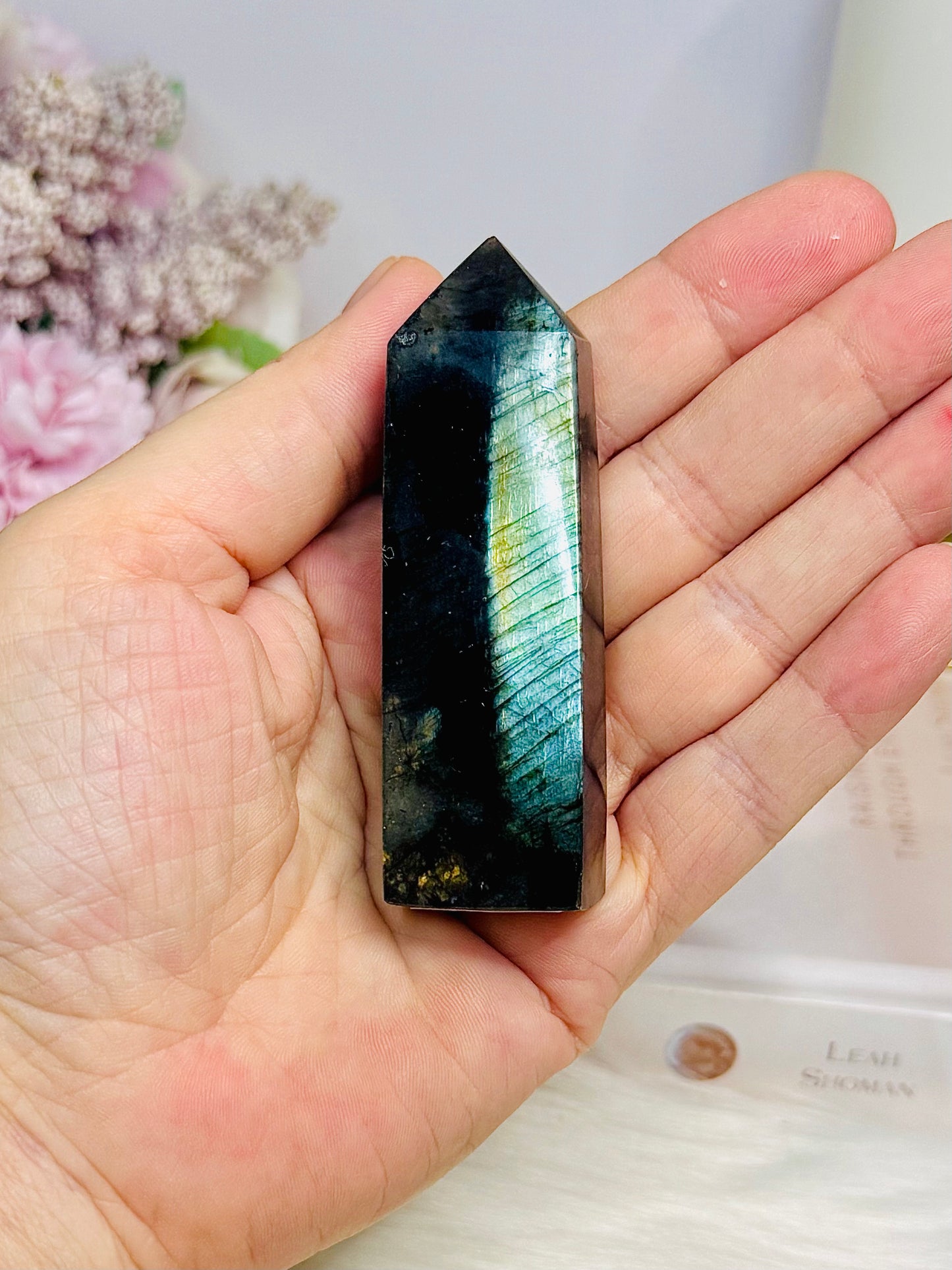 High Grade Labradorite Tower Full of Flash 8cm