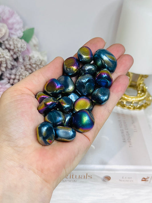 Titanium Aura Quartz Tumbles $3 each