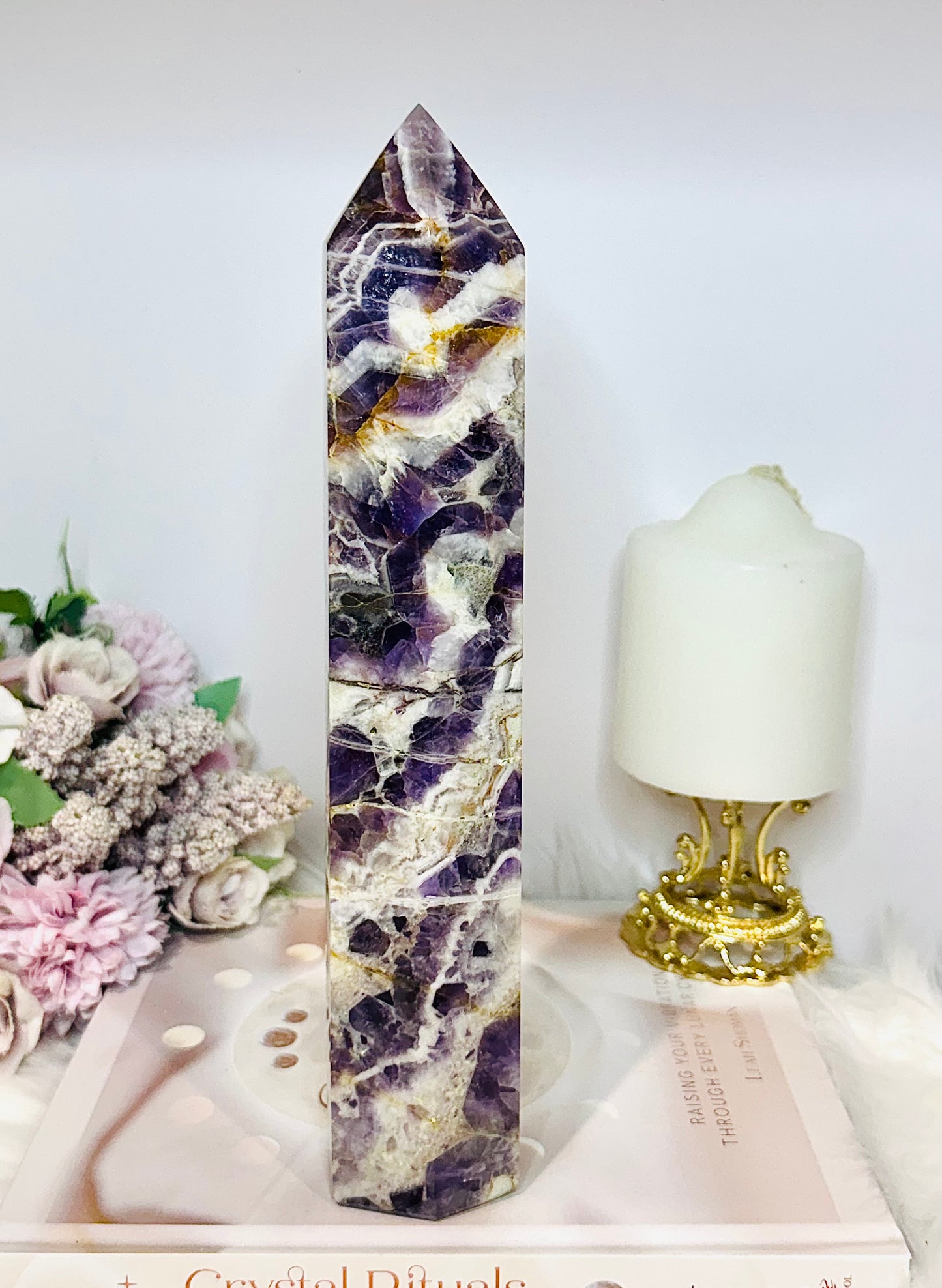 Huge Dream | Chevron Amethyst Tower 25.5cm 951g