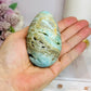 Blue Aragonite Druzy Egg On Stand 8cm 234g
