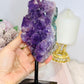 High Grade Deep Purple Amethyst Cluster On Stand 19cm
