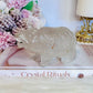 Chunky 11cm 359gram Clear Quartz Carved Bear