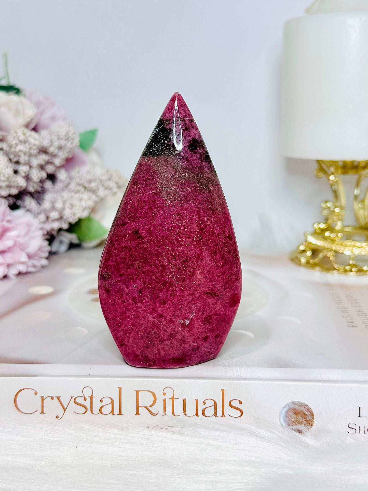 High Grade Rhodonite Flame | Freeform 10cm 240g