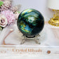 Large Labradorite Sphere on Stand 520g