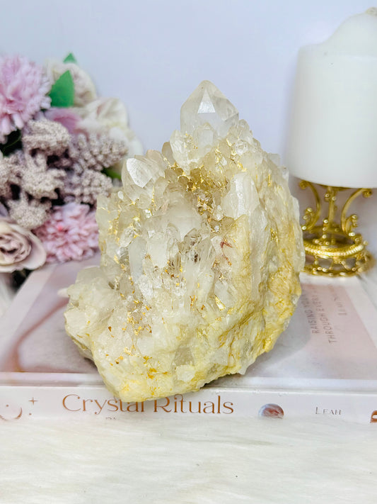 Natural Large Celestial Quartz | Pineapple Quartz Cluster 14cm 1.29KG