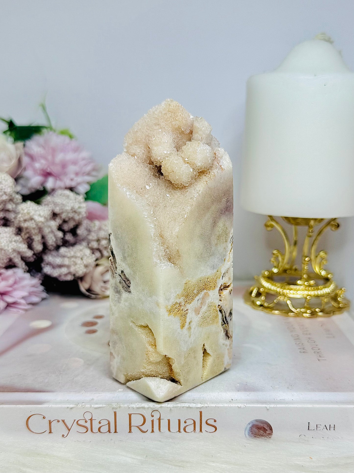 Large Pink Amethyst Druzy Freeform | Tower 12cm 336grams