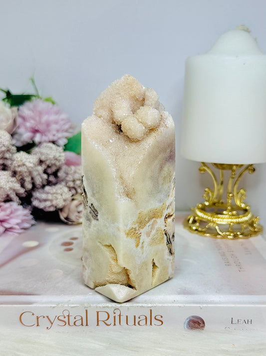 Large Pink Amethyst Druzy Freeform | Tower 12cm 336grams