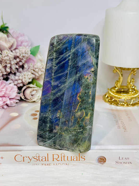Purple Flash Labradorite Freeform 12cm 835g (flash looks blue in pics but is purple)