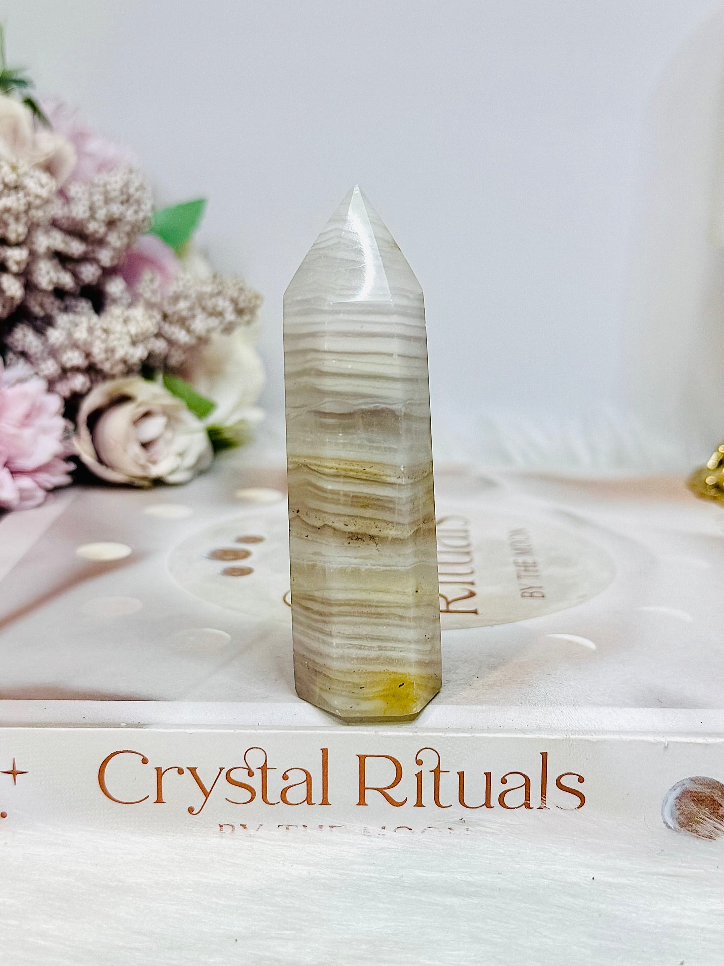 Banded Calcite Tower 8.5cm