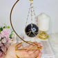 Super Stunning Gold Stand with Purple Lepidolite | Mica Sphere 24cm