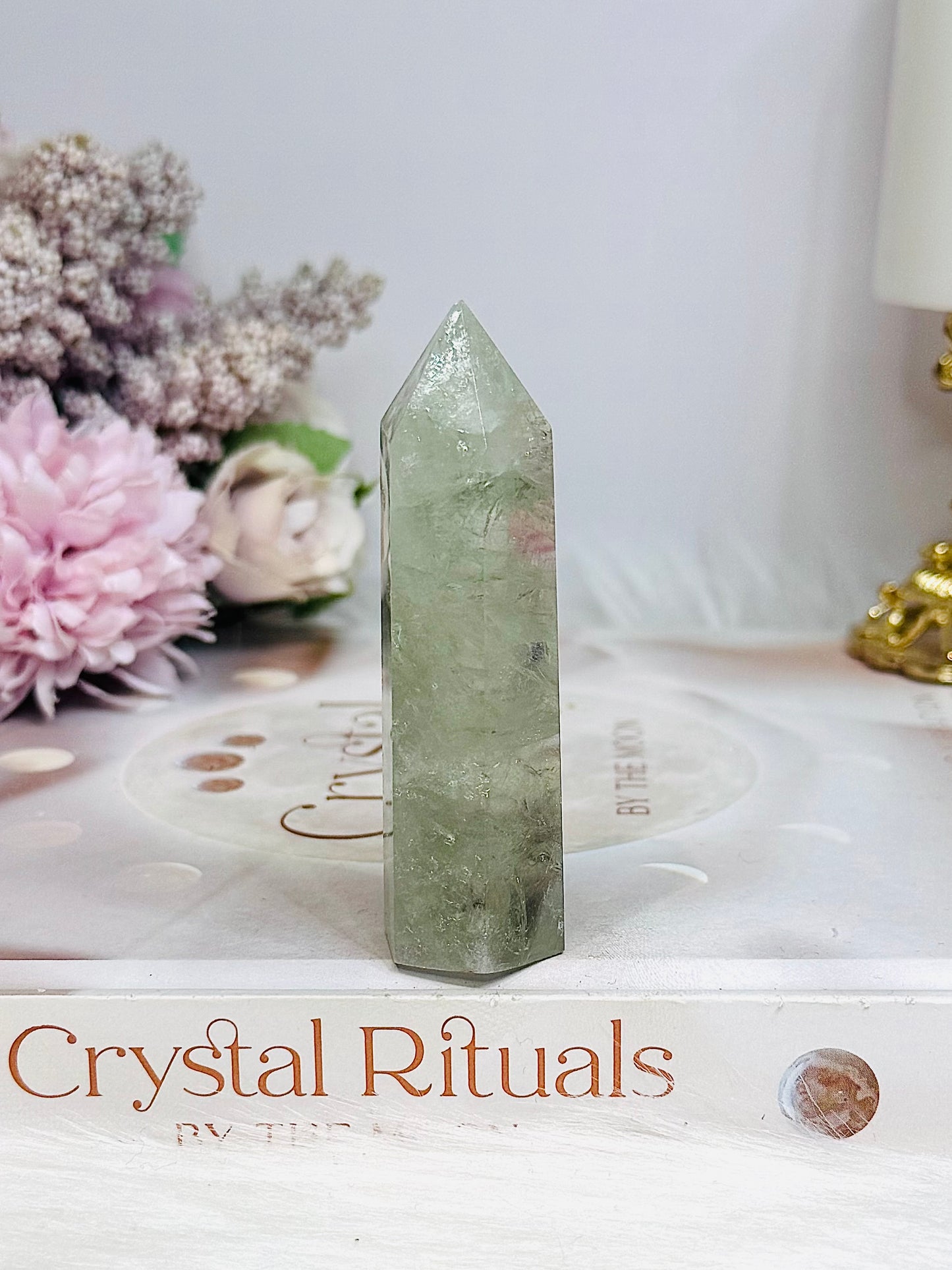 Natural Prasiolite | Green Amethyst Tower 7.5cm