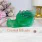 Green Fluorite Carved Dragon 10cm
