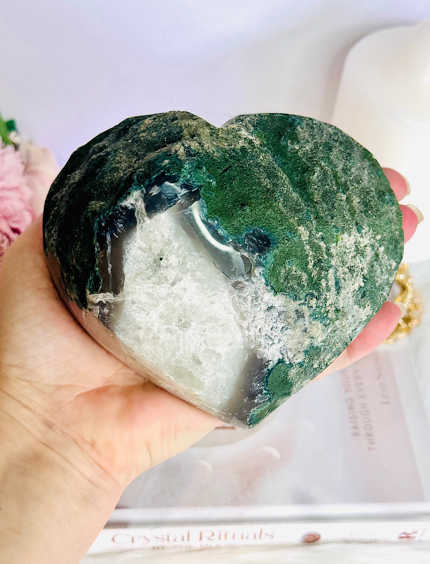 WOWOWOW!!!! Unbelievably Incredibly Stunning Hugh 1.03KG High Grade Sparkling Sugar Druzy Agate Carved Heart From Brazil