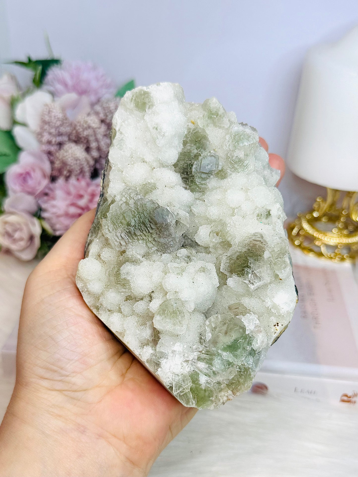 Large Natural Green Fluorite Specimen 730g