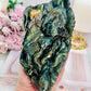 Full of Flash Huge 1.2KG 17cm Tall Labradorite Carved Sea Life With An Octopus & Turtle