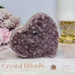 Amethyst Cluster Heart on Stand 438g