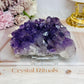 High Grade Amethyst Cluster Specimen 10.5cm On Stand